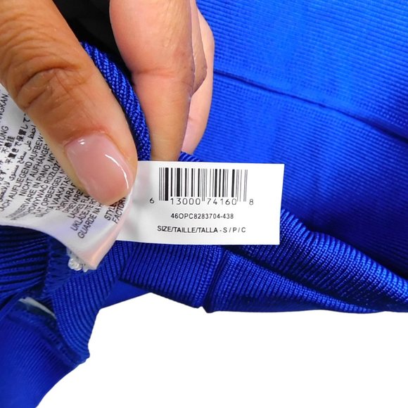 EUC Authentic Herve Leger Sydney Royal Blue Sleeveless Mini Bandage Dress Size S - Picture 7 of 7